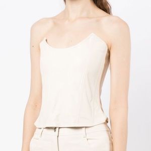 MIAOU Leia Coset in Cream Vegan Leather